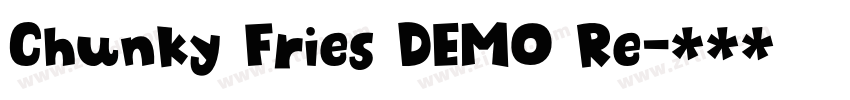 Chunky Fries DEMO Re字体转换